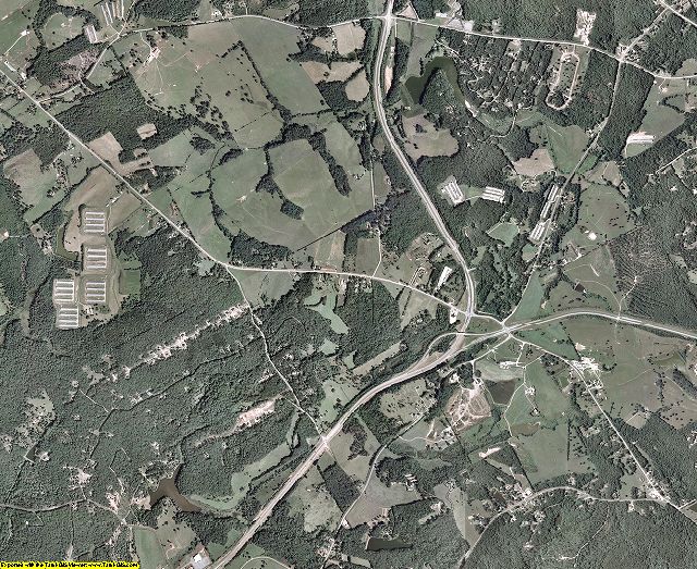 Habersham County, Georgia aerial photography