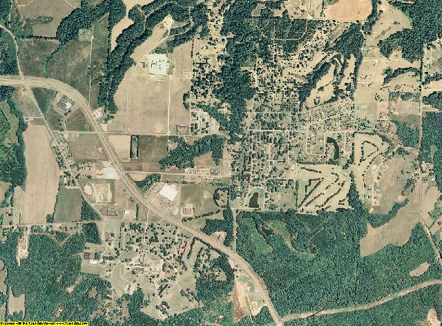 Hardeman County, Tennessee aerial photography
