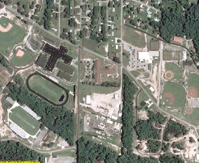 Hart County, GA aerial photography detail