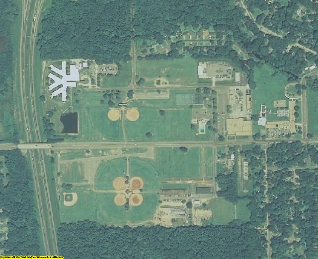 Hinds County, MS aerial photography detail