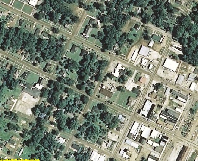 Holmes County, MS aerial photography detail