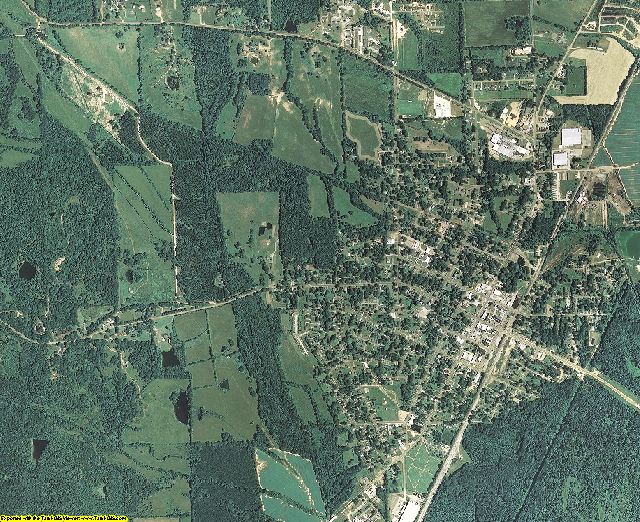 Holmes County, Mississippi aerial photography