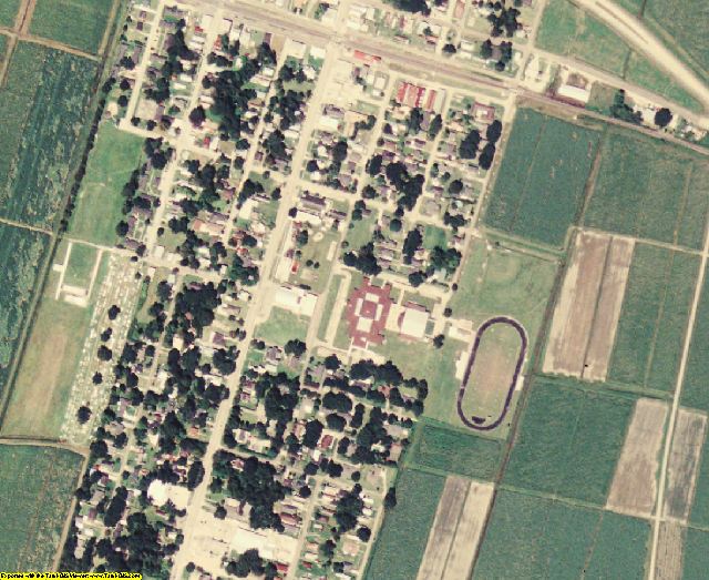 Iberville County, LA aerial photography detail