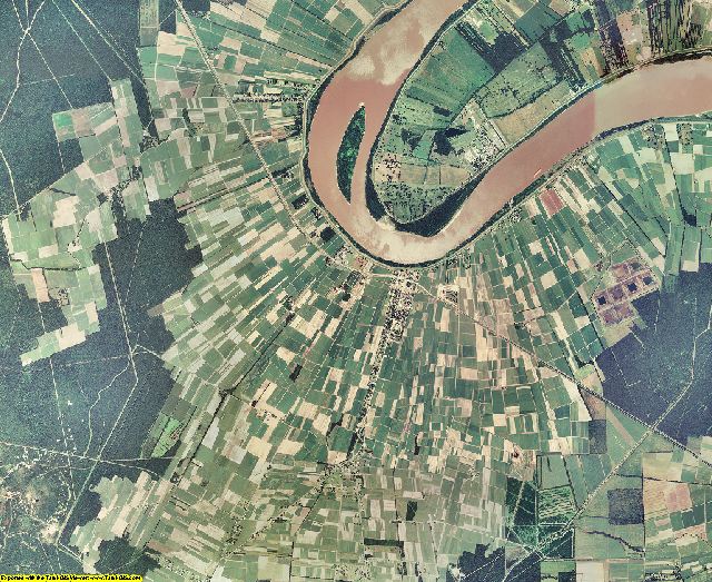 Iberville County, Louisiana aerial photography