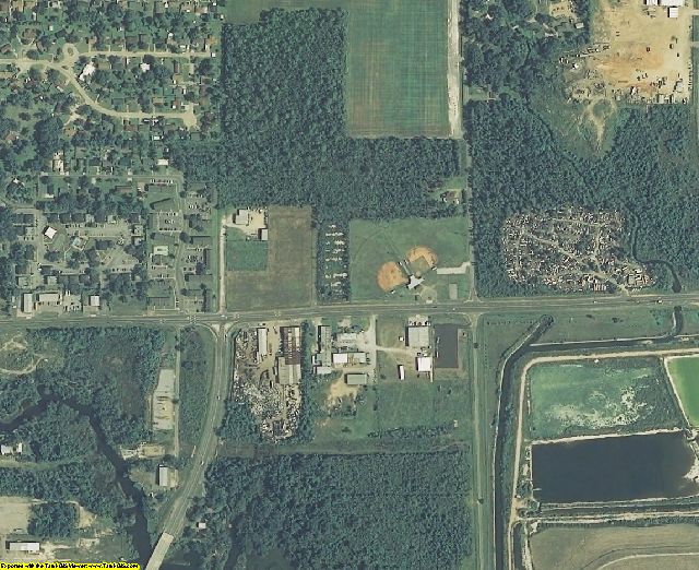 Jackson County, MS aerial photography detail