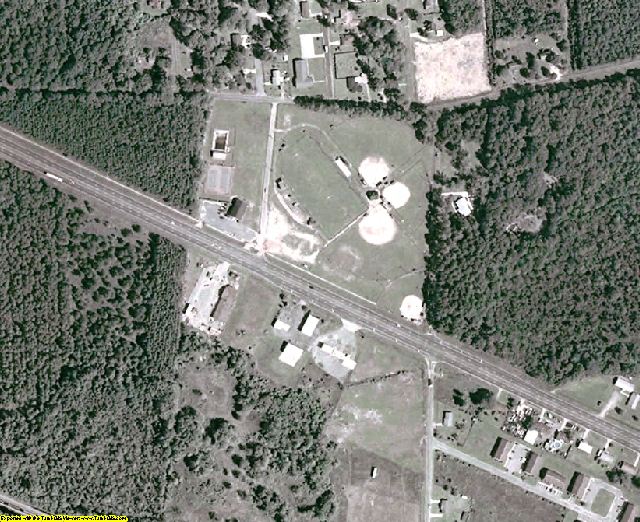 Jeff Davis County, GA aerial photography detail