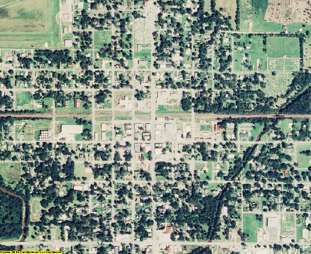 Jefferson Davis County, LA aerial photography detail