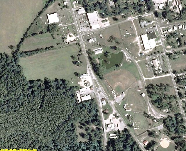 Lanier County, GA aerial photography detail
