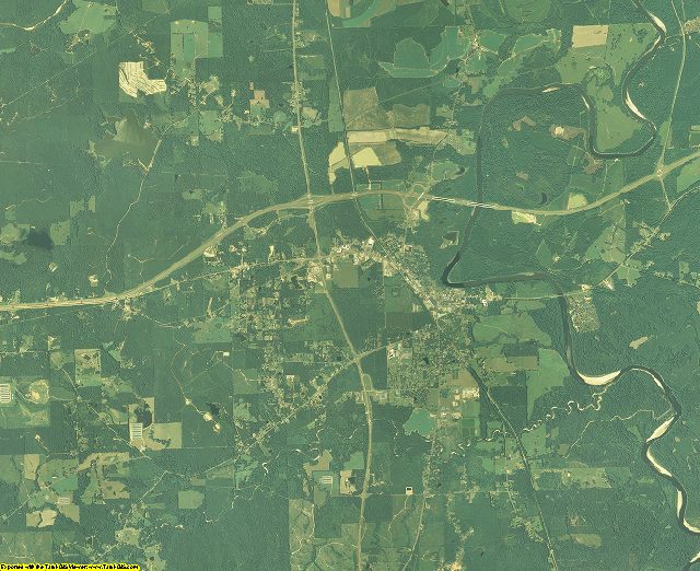 Lawrence County, Mississippi aerial photography