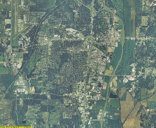 Lee County, Mississippi aerial photography