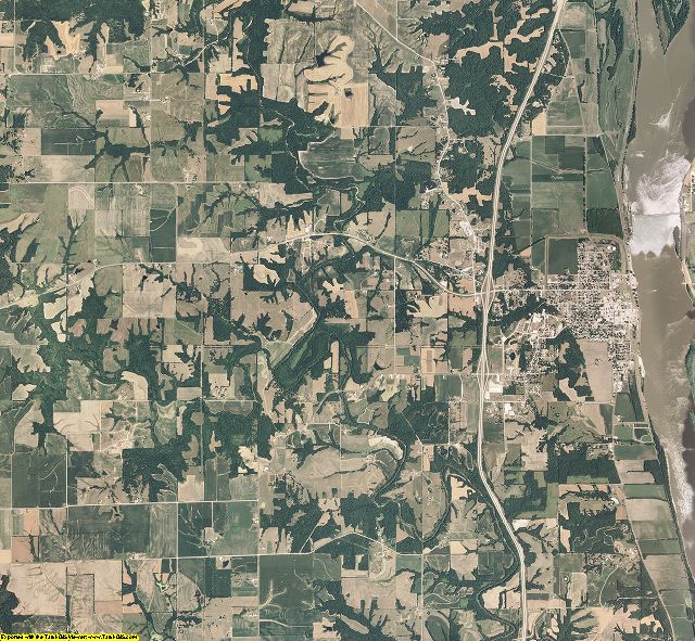 Lewis County, Missouri aerial photography