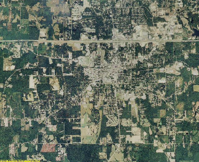 Lincoln County, Louisiana aerial photography
