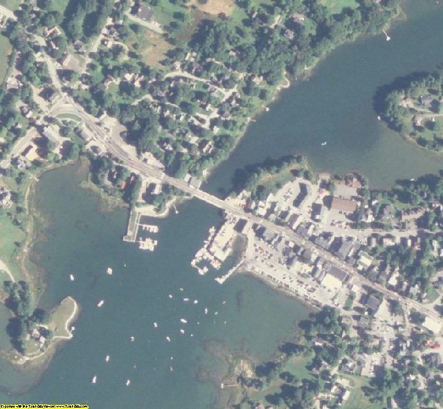 Lincoln County, ME aerial photography detail