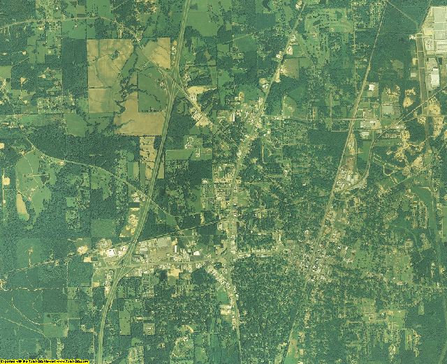 Lincoln County, Mississippi aerial photography