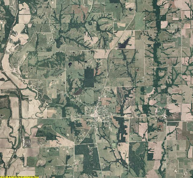 Linn County, Missouri aerial photography