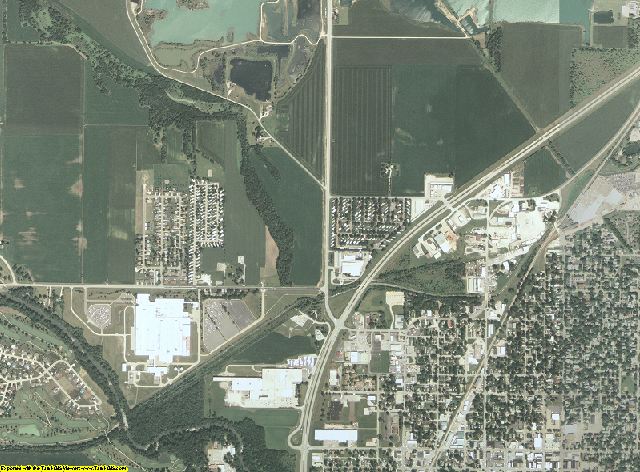 Livingston County, Illinois aerial photography