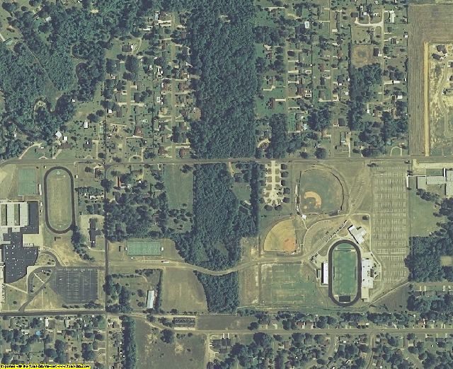 Lowndes County, MS aerial photography detail