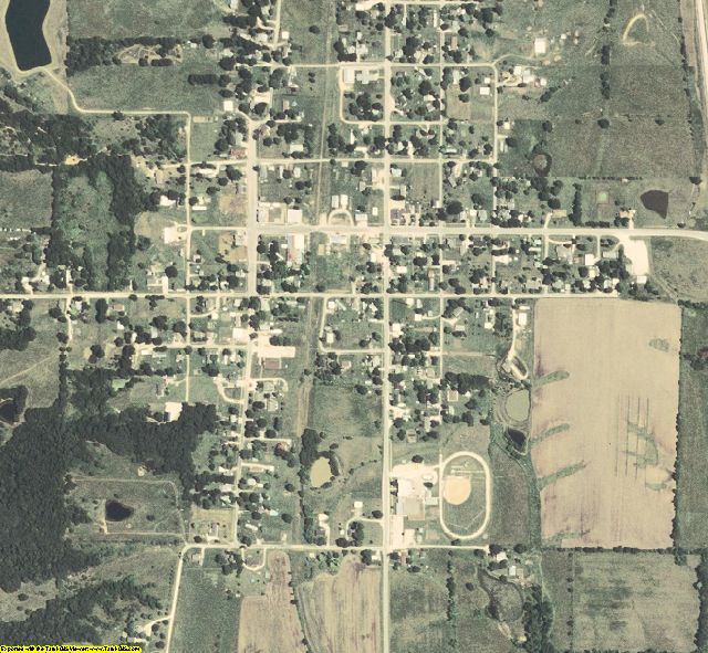 Macon County, MO aerial photography detail