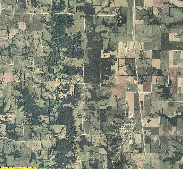 Macon County, Missouri aerial photography