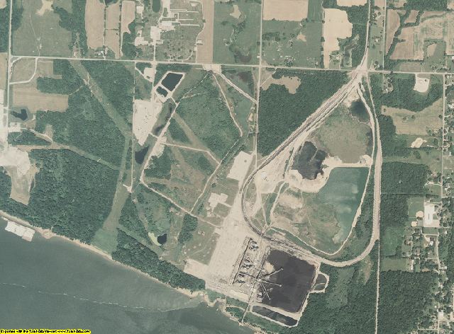 Massac County, Illinois aerial photography