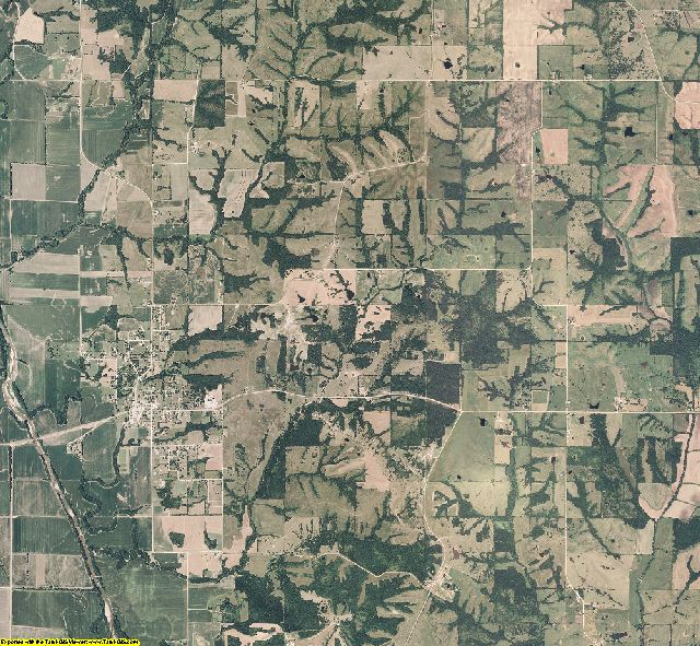 Mercer County, Missouri aerial photography