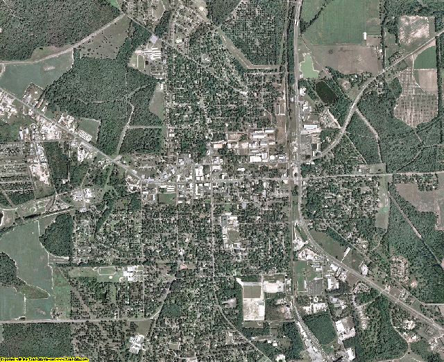 Mitchell County, Georgia aerial photography