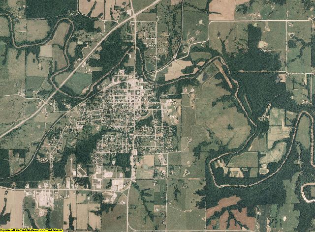 Monroe County, Missouri aerial photography