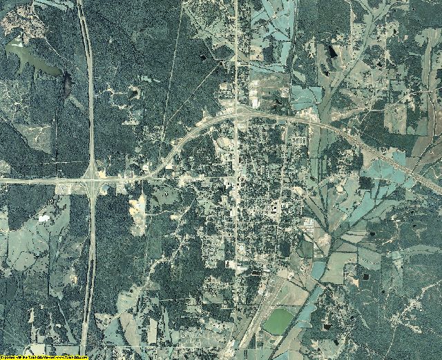 Montgomery County, Mississippi aerial photography