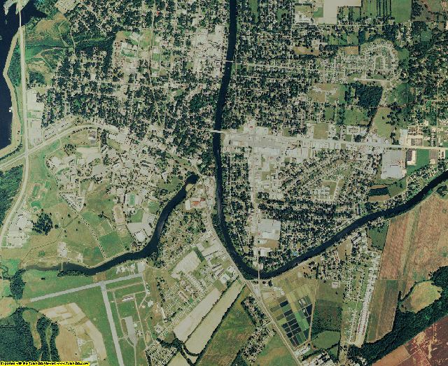 Natchitoches County, Louisiana aerial photography