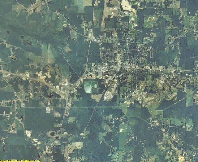 Neshoba County, Mississippi aerial photography