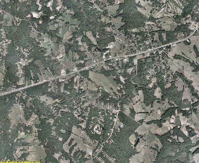 Oglethorpe County, Georgia aerial photography