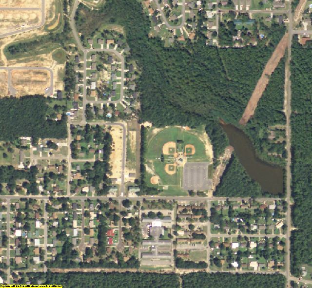 Okaloosa County, FL aerial photography detail