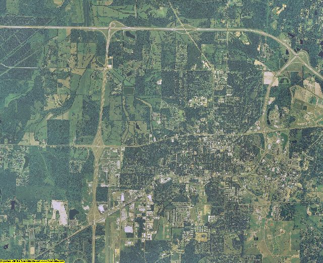 Oktibbeha County, Mississippi aerial photography