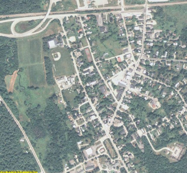 Oxford County, ME aerial photography detail