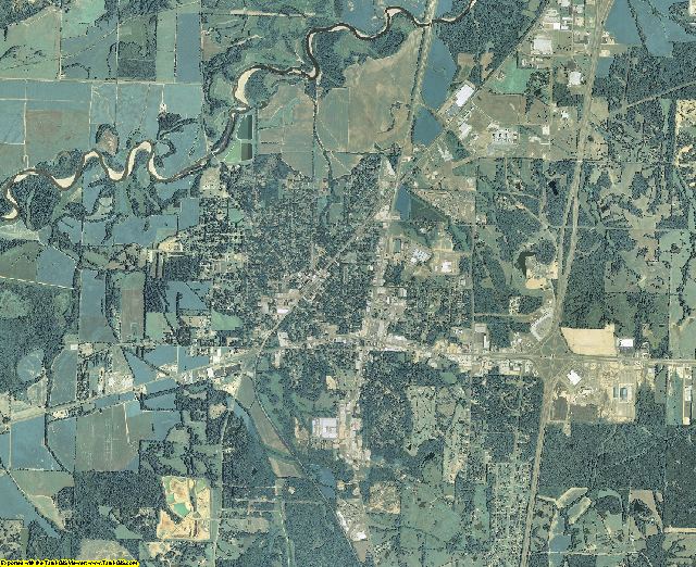 Panola County, Mississippi aerial photography