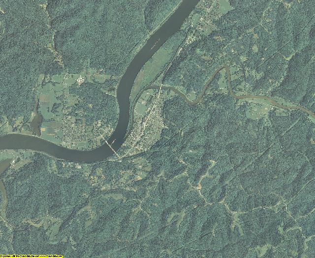 Pleasants County, West Virginia aerial photography