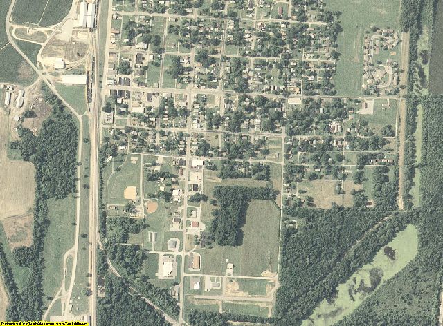 Pulaski County, Illinois aerial photography