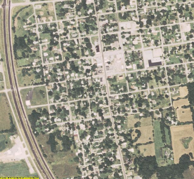 Ralls County, MO aerial photography detail