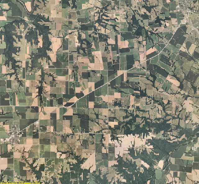 Ralls County, Missouri aerial photography