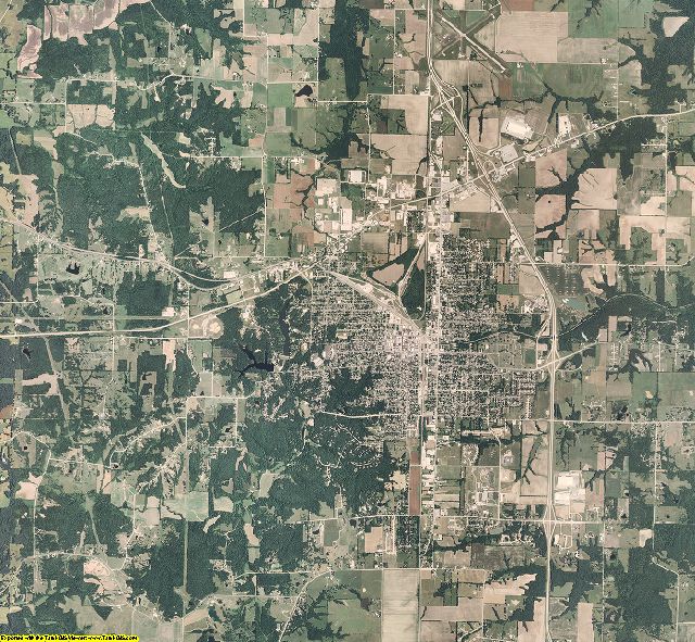 Randolph County, Missouri aerial photography