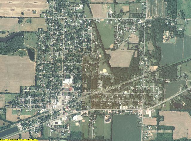 Saline County, Illinois aerial photography