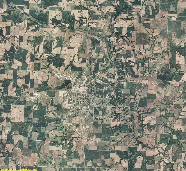 Saline County, Missouri aerial photography