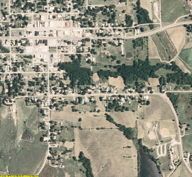 Schuyler County, MO aerial photography detail