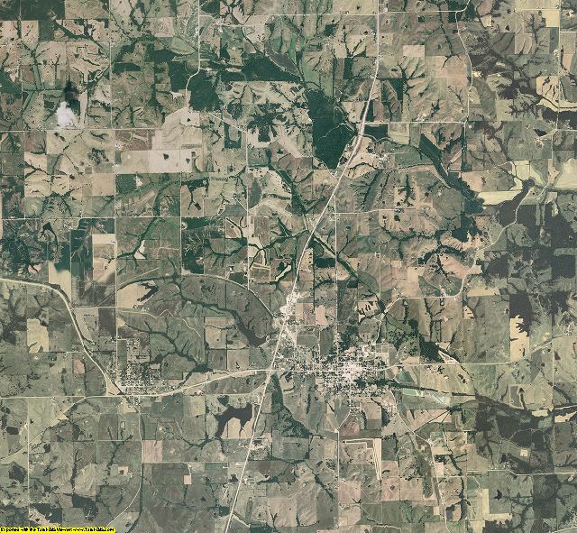 Schuyler County, Missouri aerial photography