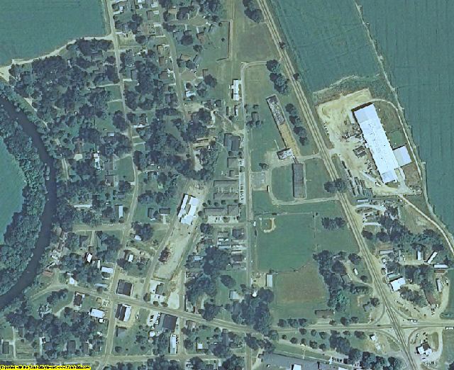 Sharkey County, MS aerial photography detail