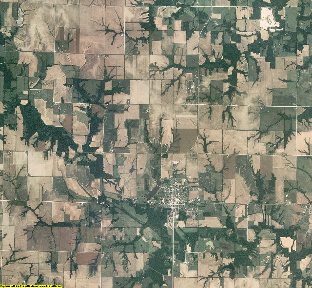 Shelby County, Missouri aerial photography