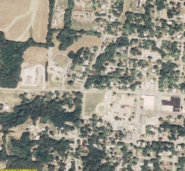 Stoddard County, MO aerial photography detail