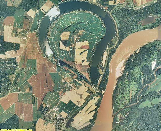 Tensas County, Louisiana aerial photography