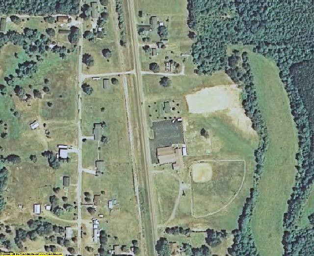 Tippah County, MS aerial photography detail