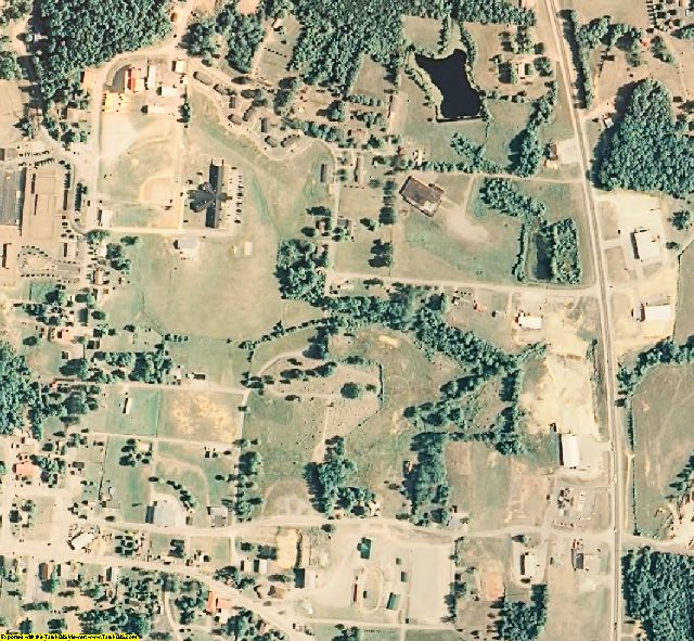 Van Buren County, TN aerial photography detail
